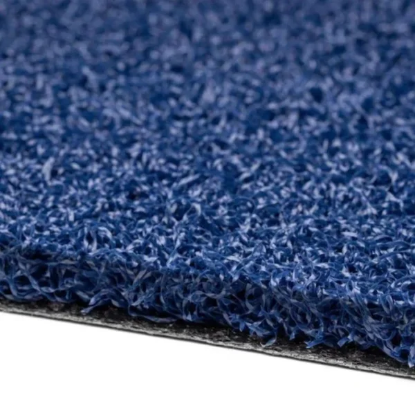 Vibrant Blue Turf in Garden Setup